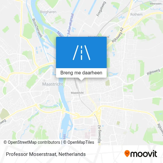 Professor Moserstraat kaart
