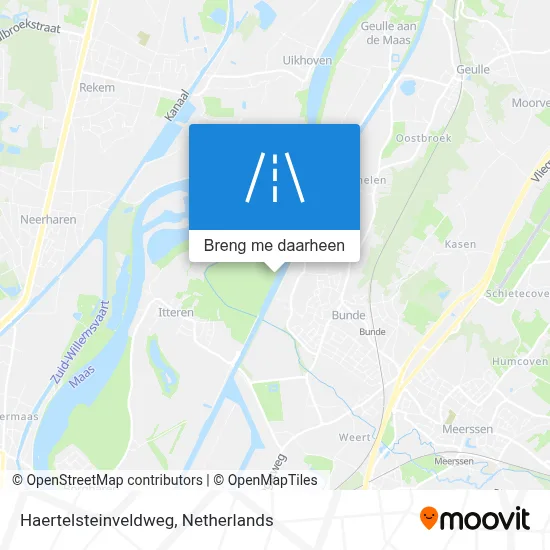 Haertelsteinveldweg kaart