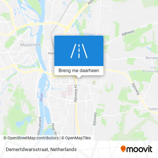 Demertdwarsstraat kaart