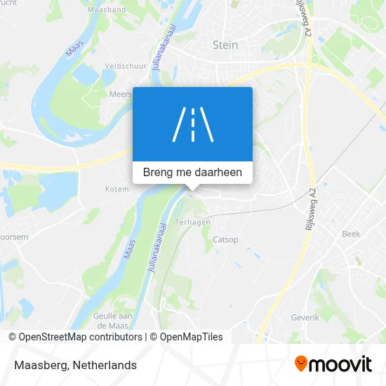 Maasberg kaart