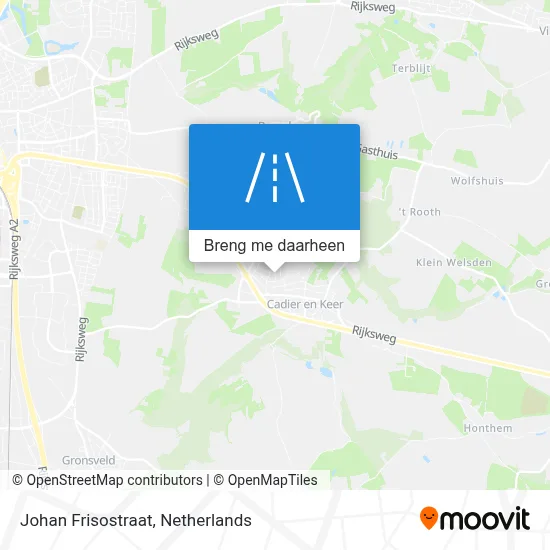 Johan Frisostraat kaart