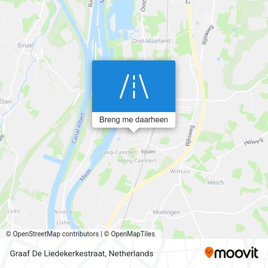 Graaf De Liedekerkestraat kaart