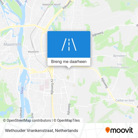 Wethouder Vrankenstraat kaart
