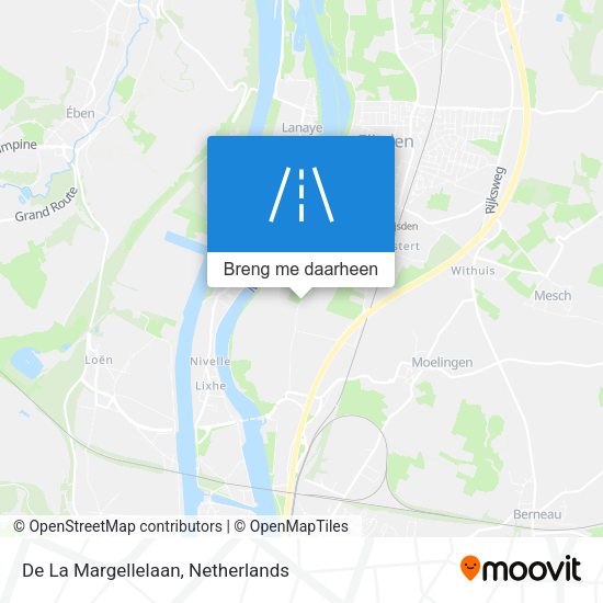 De La Margellelaan kaart