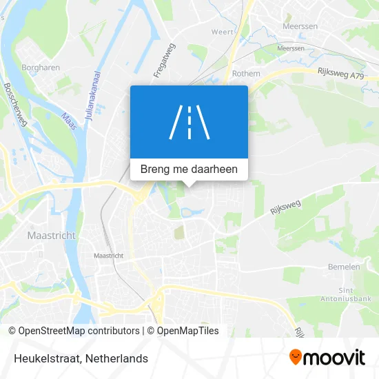 Heukelstraat kaart