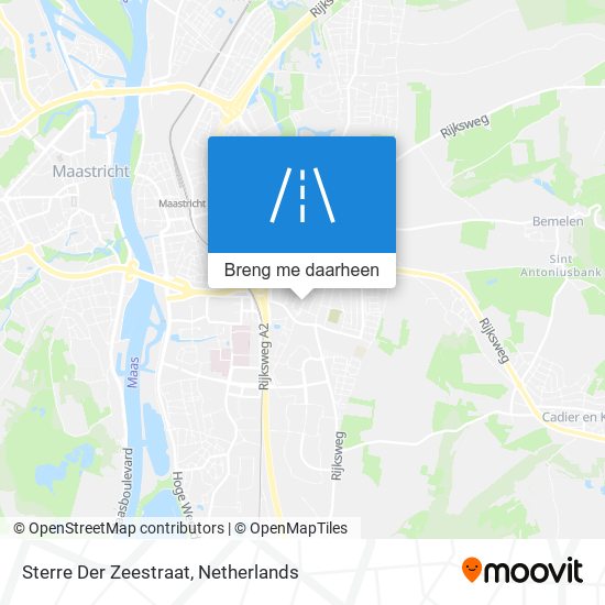 Sterre Der Zeestraat kaart