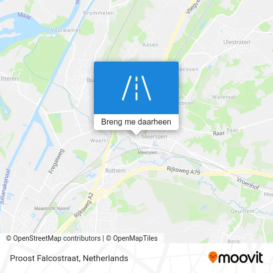Proost Falcostraat kaart