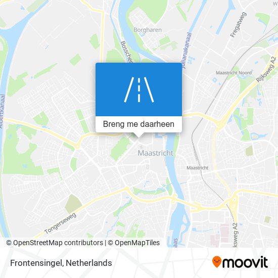 Frontensingel kaart