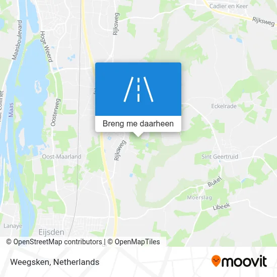 Weegsken kaart