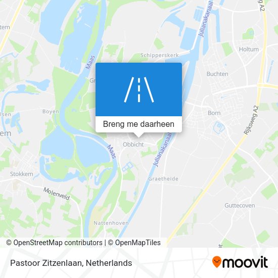 Pastoor Zitzenlaan kaart