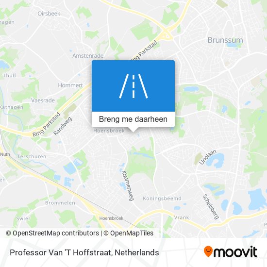 Professor Van 'T Hoffstraat kaart