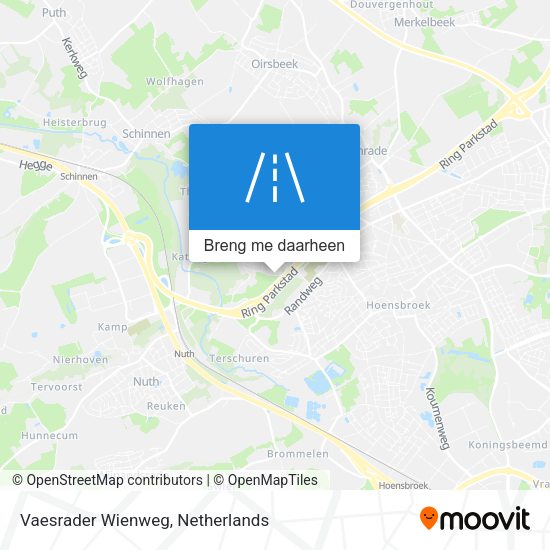 Vaesrader Wienweg kaart