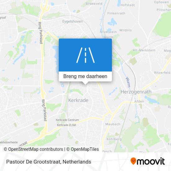 Pastoor De Grootstraat kaart