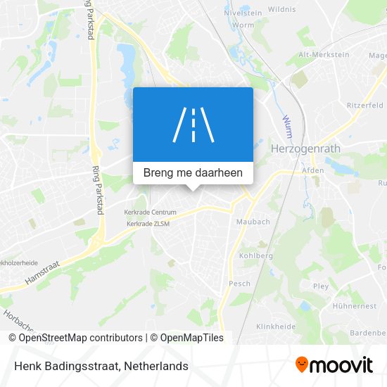 Henk Badingsstraat kaart