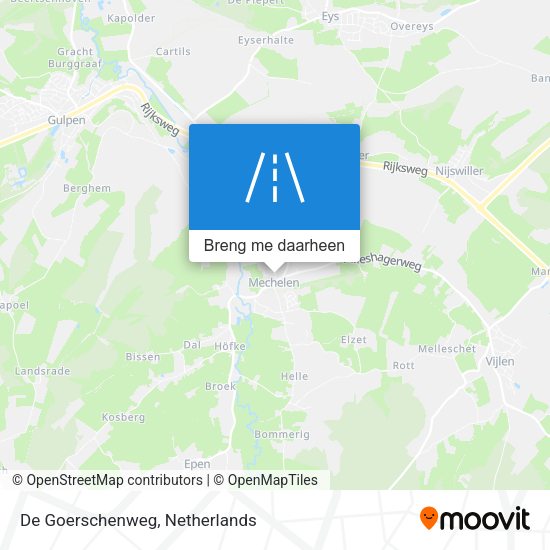 De Goerschenweg kaart