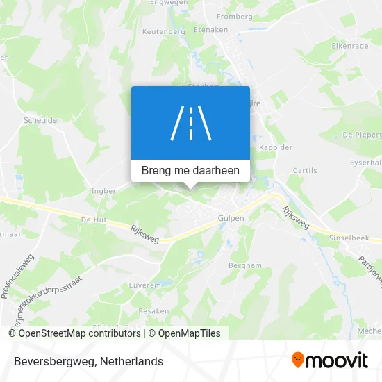 Beversbergweg kaart