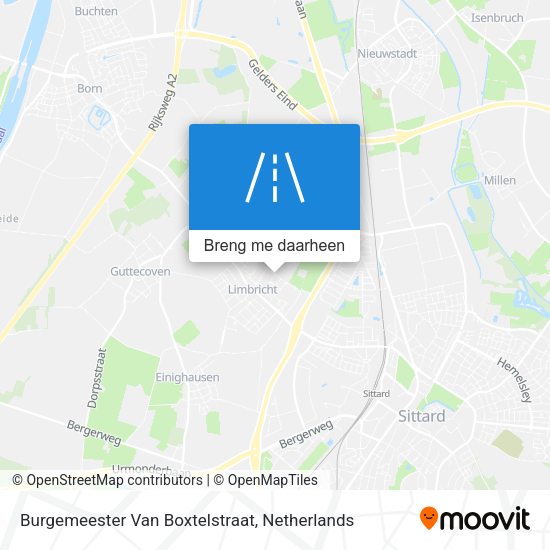 Burgemeester Van Boxtelstraat kaart