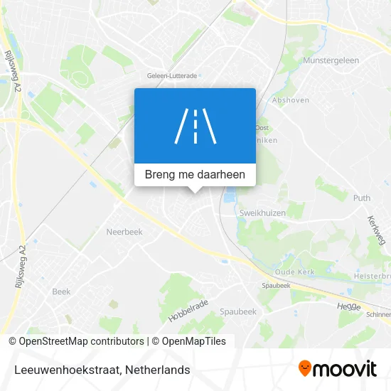 Leeuwenhoekstraat kaart