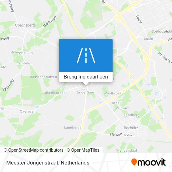 Meester Jongenstraat kaart