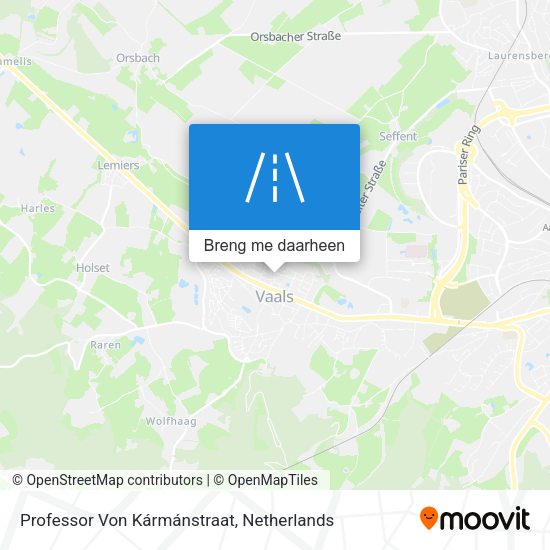 Professor Von Kármánstraat kaart