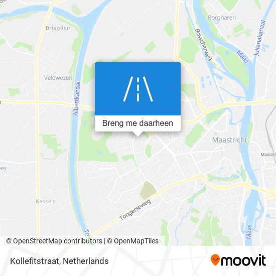 Kollefitstraat kaart