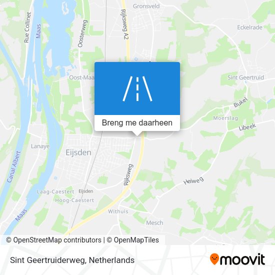 Sint Geertruiderweg kaart