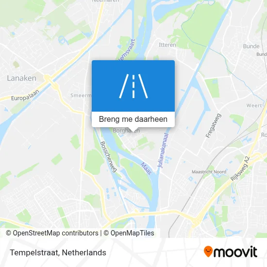 Tempelstraat kaart