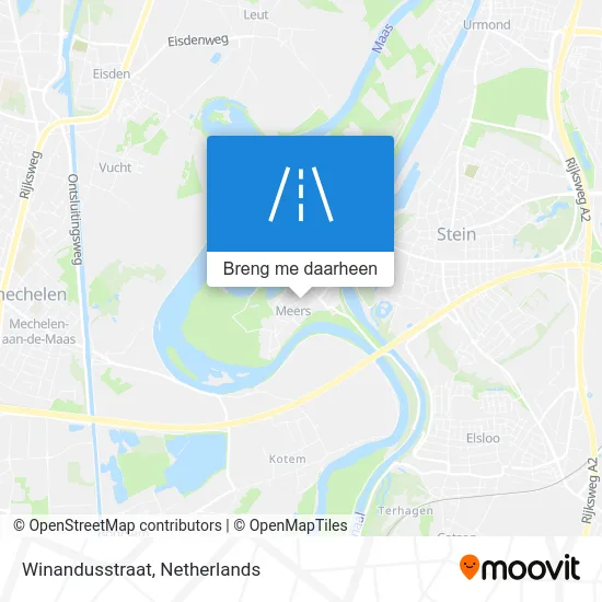 Winandusstraat kaart