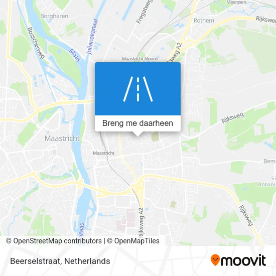 Beerselstraat kaart