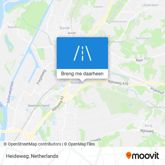 Heideweg kaart