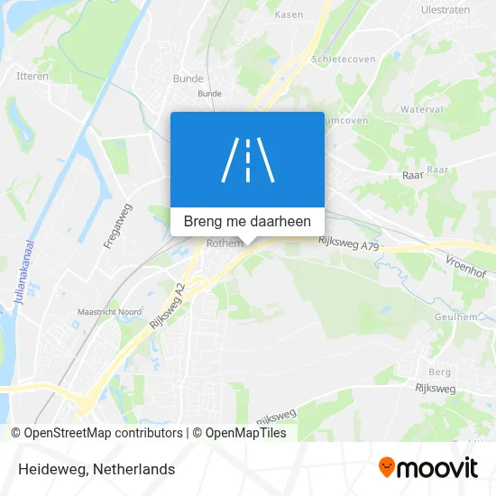 Heideweg kaart