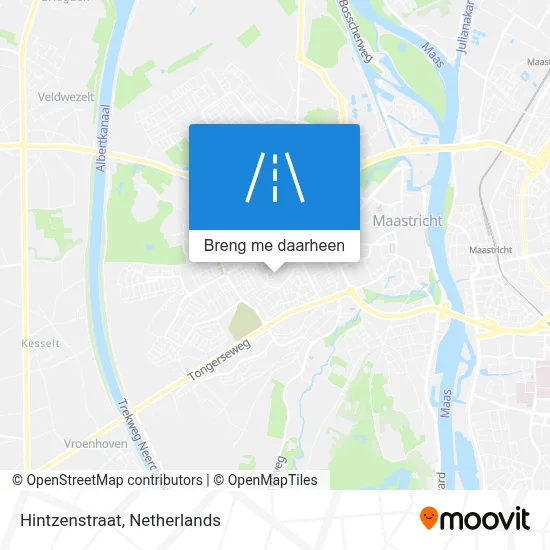 Hintzenstraat kaart