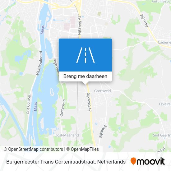 Burgemeester Frans Cortenraadstraat kaart