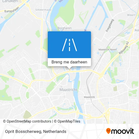 Oprit Bosscherweg kaart