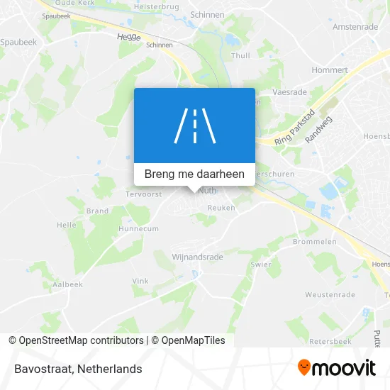 Bavostraat kaart