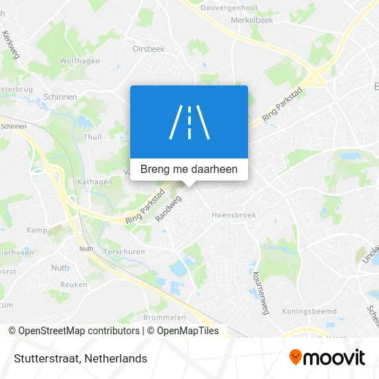 Stutterstraat kaart