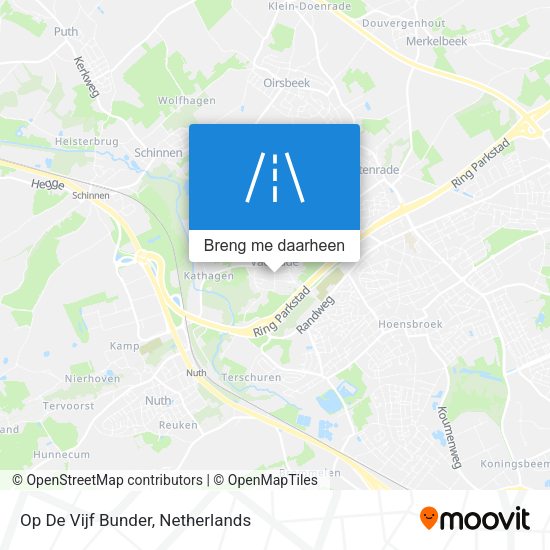 Op De Vijf Bunder kaart