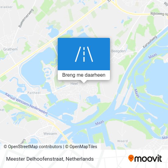 Meester Delhoofenstraat kaart