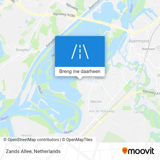 Zands Allee kaart