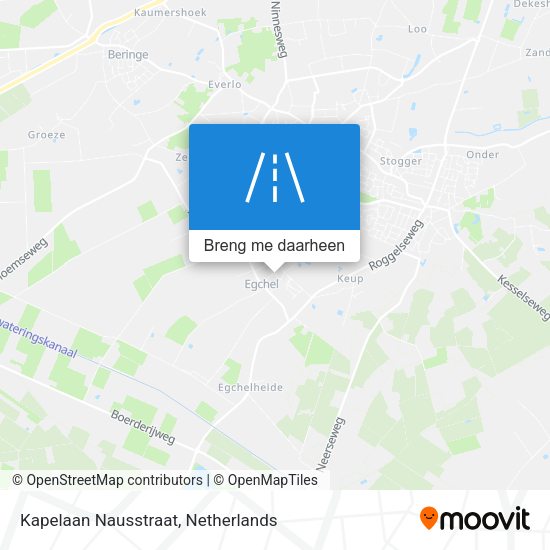 Kapelaan Nausstraat kaart