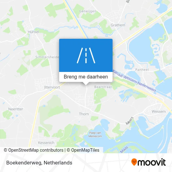 Boekenderweg kaart