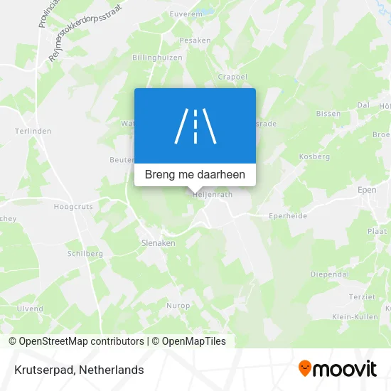 Krutserpad kaart