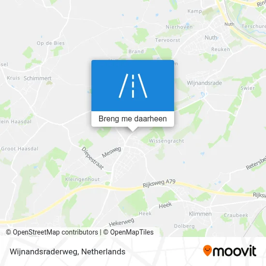 Wijnandsraderweg kaart