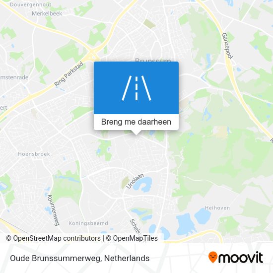 Oude Brunssummerweg kaart