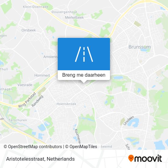 Aristotelesstraat kaart
