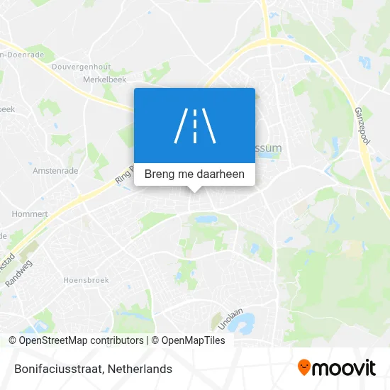 Bonifaciusstraat kaart