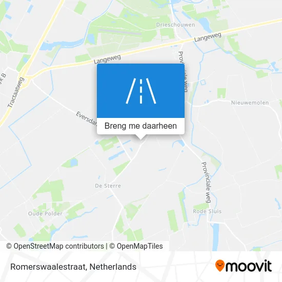 Romerswaalestraat kaart