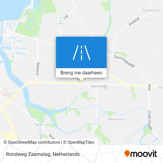 Rondweg Zaamslag kaart