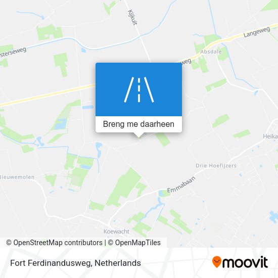 Fort Ferdinandusweg kaart