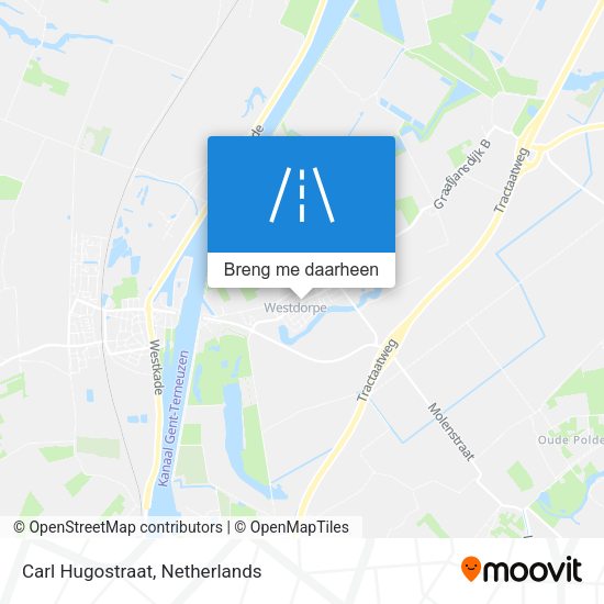 Carl Hugostraat kaart